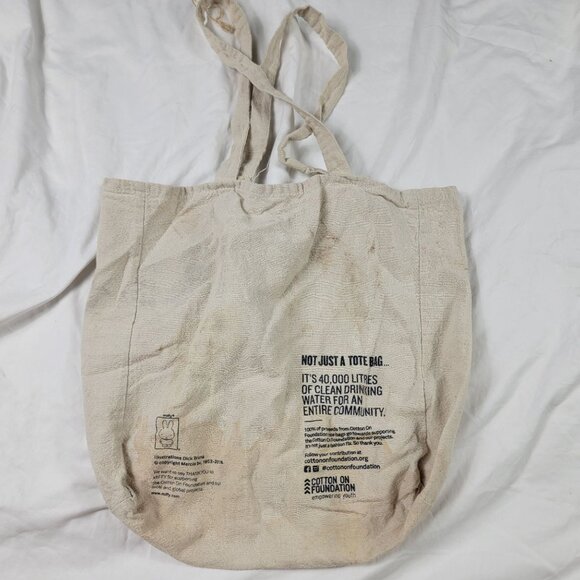 Miffy x Cotton On Foundation Beige Tote Bag Travel Casual Balloon Cute - Picture 2 of 8